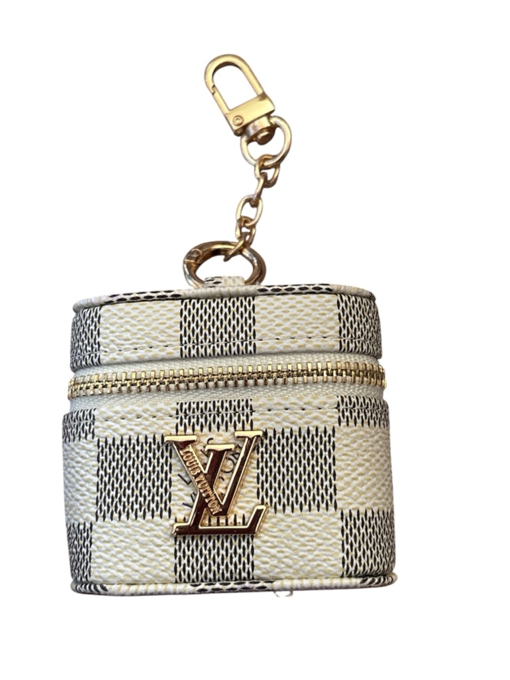 Designer Checkered White and Gray AirPods Case